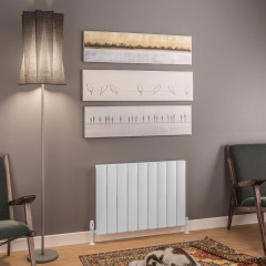 Tordino 600 x 850mm Aluminium Radiator - Matt White