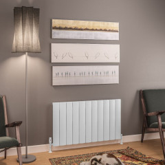 Tordino 600 x 1040mm Aluminium Radiator - Matt White
