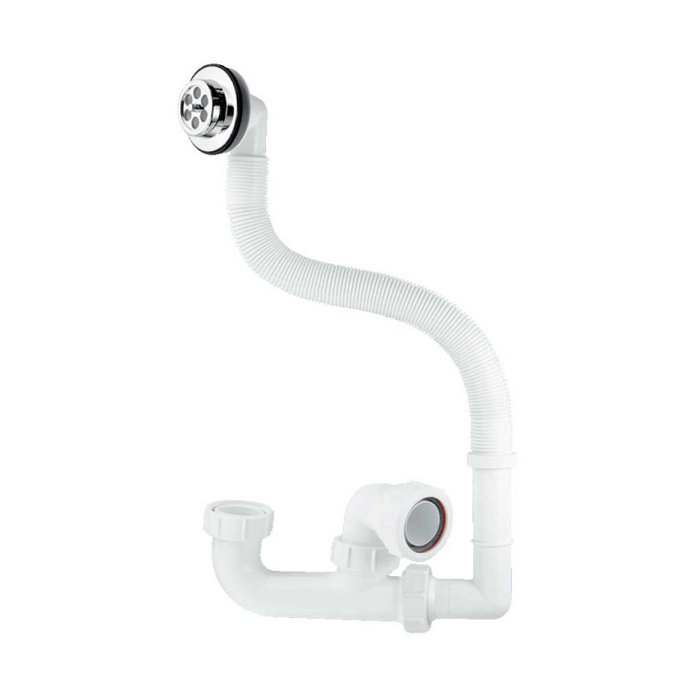 McAlpine 1.1/2" x 50mm Seal Bath Trap with Flexible Overflow FSK10