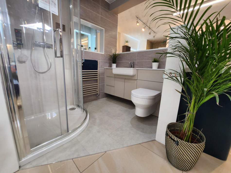 Explore our stunning Dorchester bathroom showroom featuring elegant design solutions.