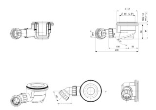 Crossland Waste Pack Tech Drawing